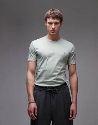 Allsaints Tonic Short Sleeve Crew Neck T-shirt In Black