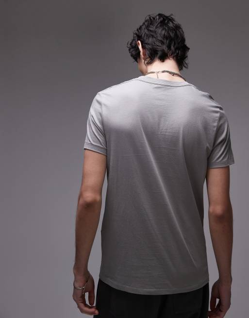 AllSaints - Tonic - T-shirt girocollo a maniche corte grigio fossile, 4 di 4