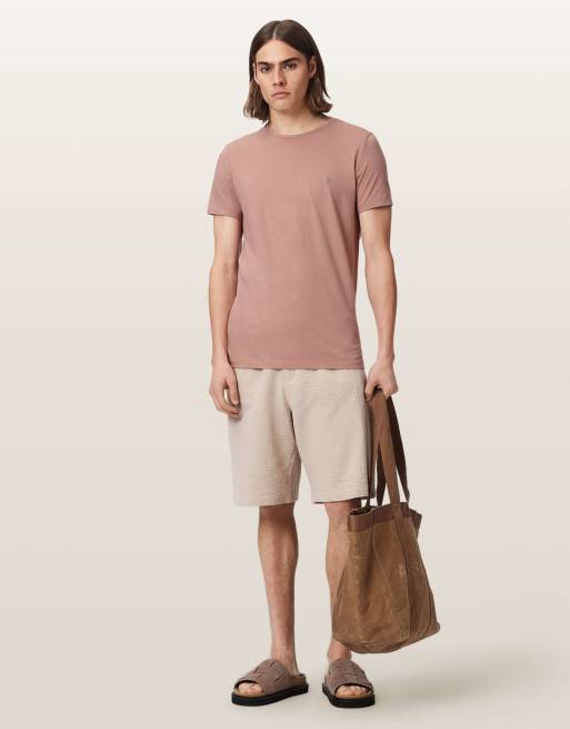 AllSaints – Tonic – T-Shirt in Waldrosen-Rosa mit Rundhalsausschnitt, 6 von 6