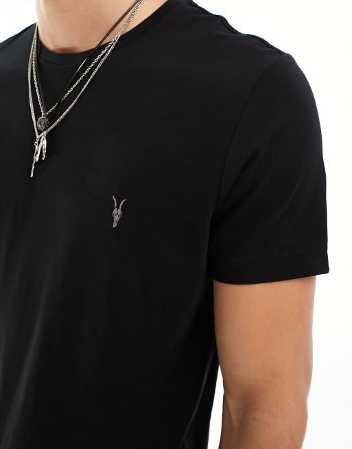 AllSaints - Tonic - T-shirt met ronde hals in zwart, 2 van 4