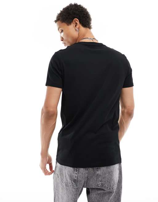 AllSaints - Tonic - T-shirt met ronde hals in zwart, 3 van 4