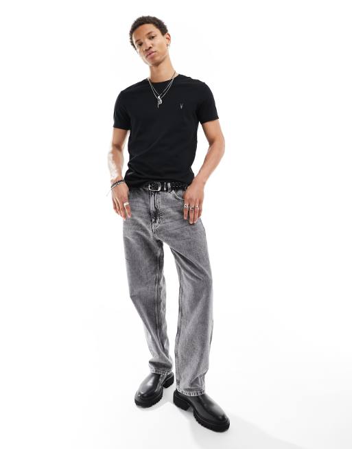AllSaints - Tonic - T-shirt met ronde hals in zwart, 4 van 4