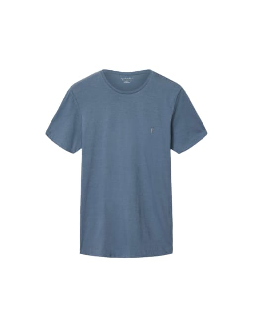AllSaints - Tonic - T-shirt ras de cou à manches courtes - Bleu délavé, 2 de 6