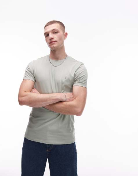 AllSaints - Tonic - T-shirt - Vert minéral - view 1