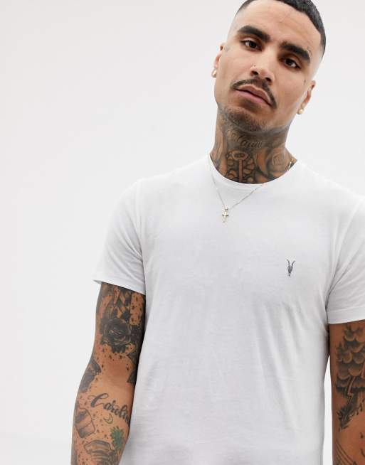 AllSaints – Tonic – Vit t-shirt med rund halsringning, 3 av 4