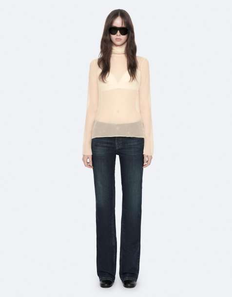 AllSaints - top Kumi en blanco crudo - view 1