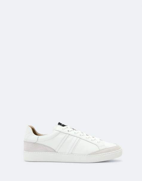 AllSaints - top semitransparente a rayas en blanco tiza/blanco - view 1