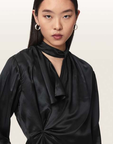 AllSaints - top Zellie negro - view 1