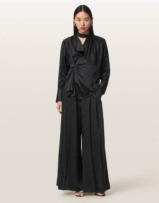 AllSaints - top Zellie negro, 5 de 7