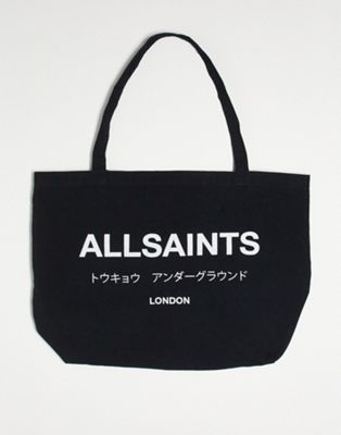 AllSaints tote bag in black  - ASOS Price Checker