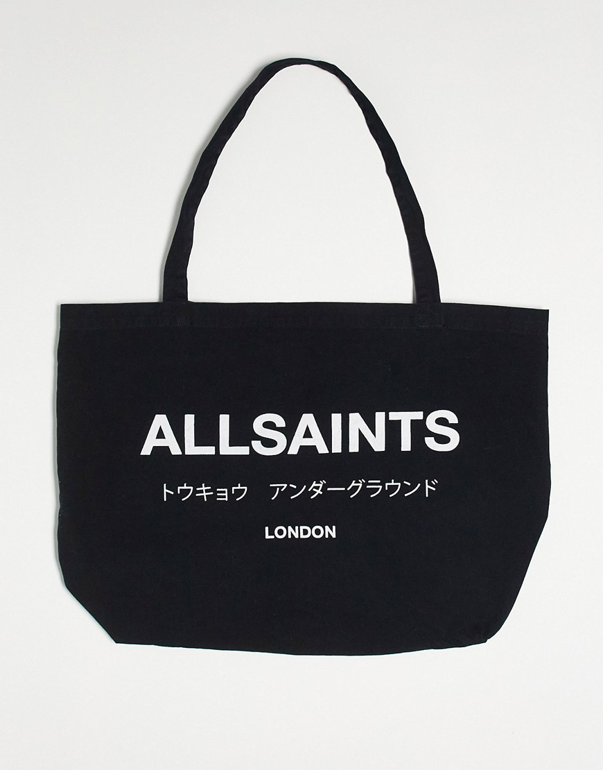 AllSaints tote bag in black