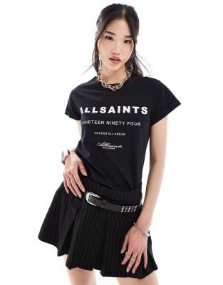 AllSaints - Tour Anna - T-Shirt in Schwarz