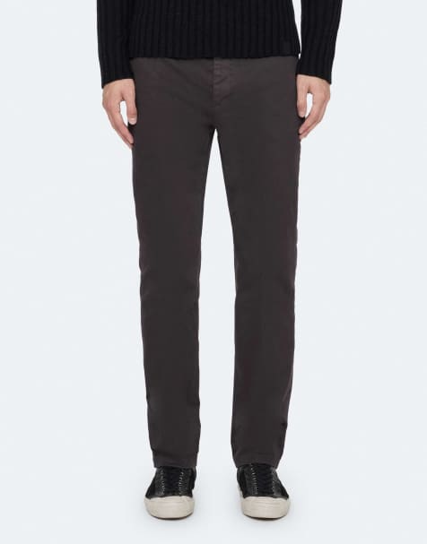 AllSaints Tower chino droit en noir anthracite - view 1