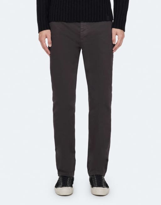 AllSaints Tower Chino mit geradem Schnitt in Anthrazitschwarz, 4 von 6