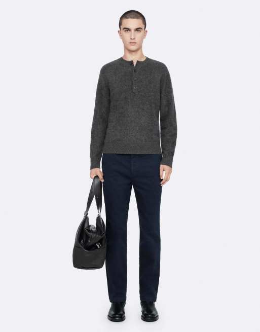 AllSaints Tower Chino mit geradem Schnitt in Pitched Blue, 3 von 6