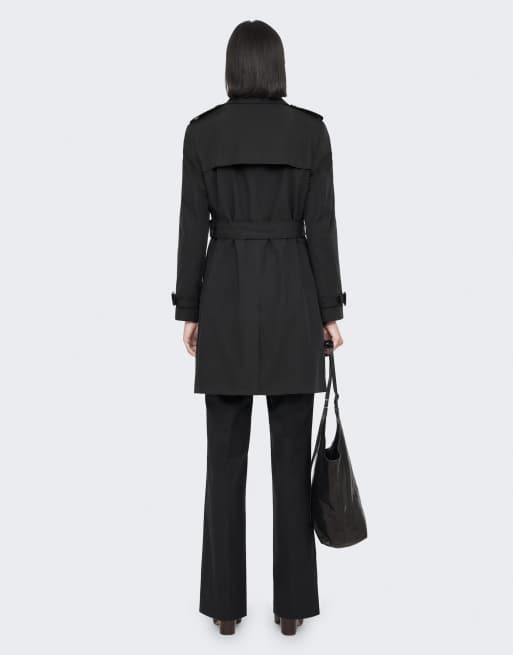 AllSaints - trench negro Leonard, 2 de 7