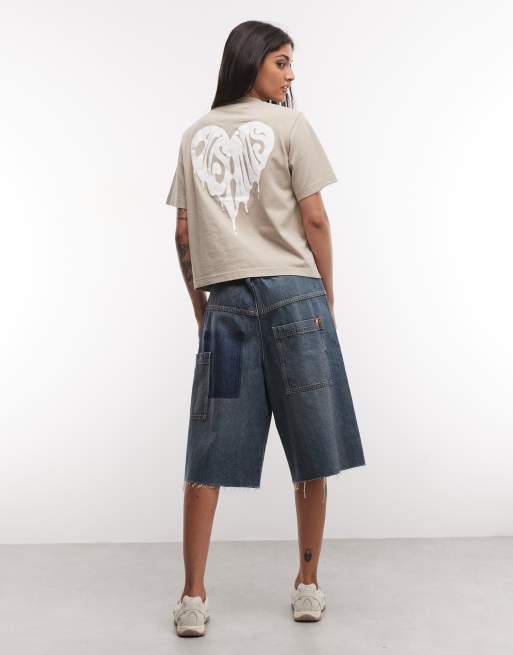 AllSaints Trip Lisa t-shirt à manches courtes avec logo graphique beige, 3 de 4