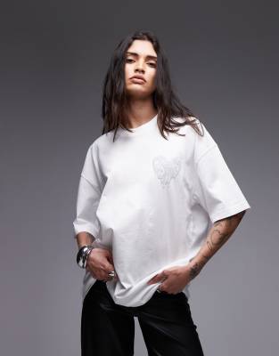 Allsaints Trip Logo Graphic T-shirt In White