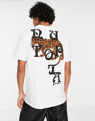 Homme AllSaints - Tripper - T-shirt imprimé au dos - Blanc