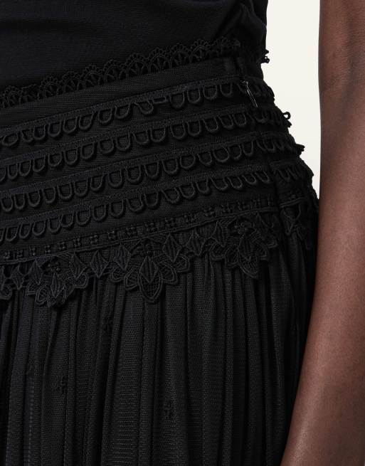 AllSaints - Trixie - Kanten rok in gitzwart, 5 van 6