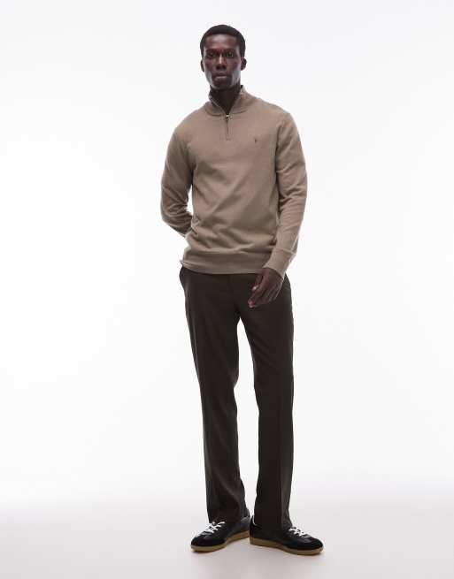 AllSaints - Trui met korte rits in groen, 2 van 5