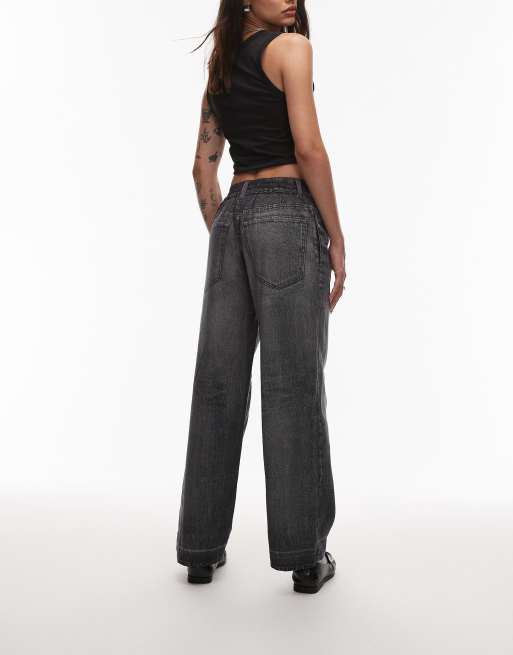 AllSaints - Tyler - Sorte bukser i denimlook , 3 af 5
