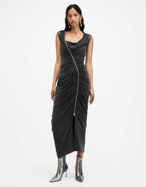 AllSaints - Umbra - Jurk in zwart - view 1