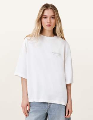 AllSaints - Under Amelie - T-Shirt in Weiß