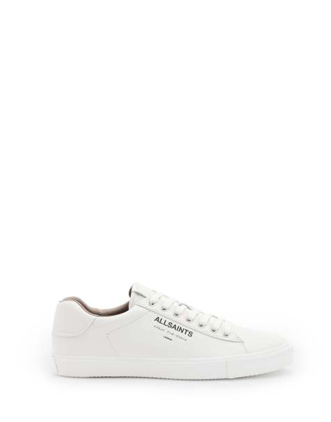 AllSaints - Underground - Baskets en cuir - Blanc - view 1