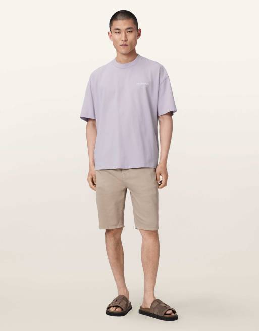 AllSaints - Underground - Camiseta violeta Parma de manga corta con cuello redondo, 4 de 6