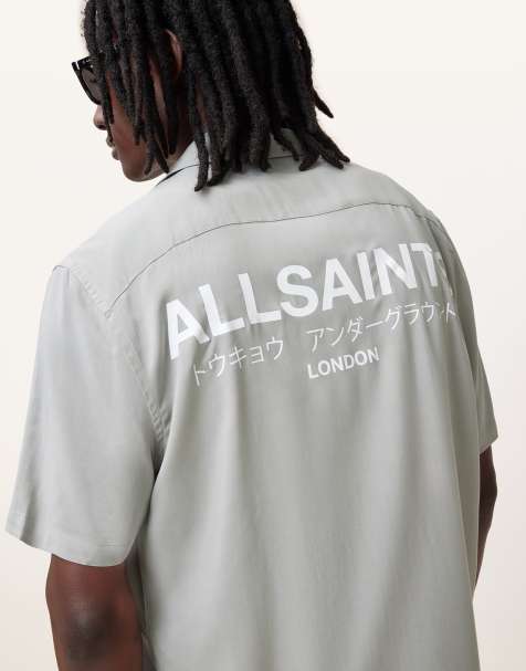 AllSaints - Underground - Chemise à manches courtes - Gris - view 1