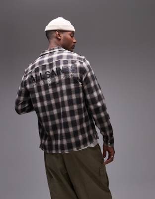 AllSaints - Underground - Chemise à manches longues et carreaux - Multicolore