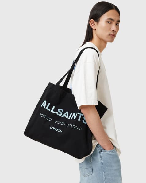 AllSaints – Underground – Ciemnogranatowa torba typu tote - view 1
