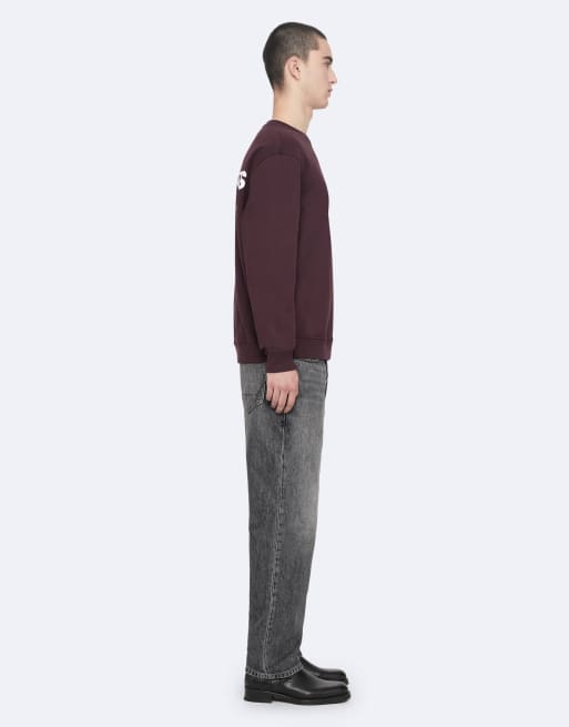 AllSaints Underground col rond bordeaux, 3 de 7