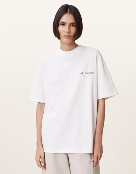 AllSaints - Underground - Etta - T-shirt in ecru-wit - view 1