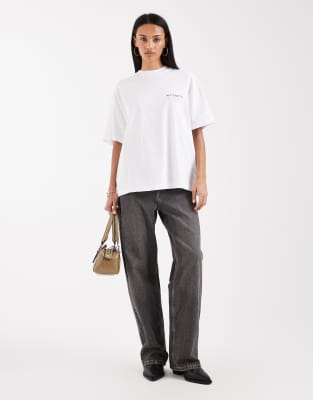 Allsaints Underground Etta T-shirt In White