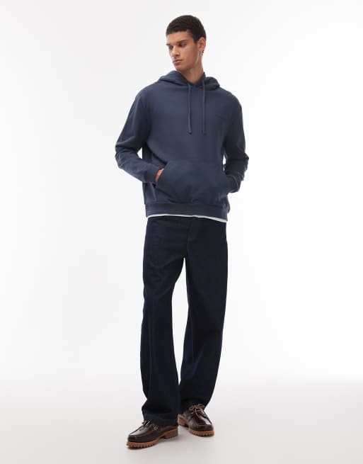 Allsaints Underground hoodie in moonstone blue, 2 of 5