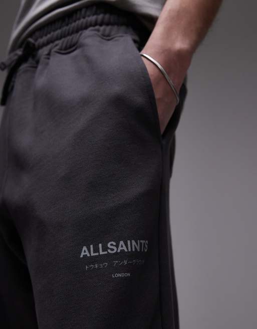 AllSaints Underground joggers in shaded grey ASOS