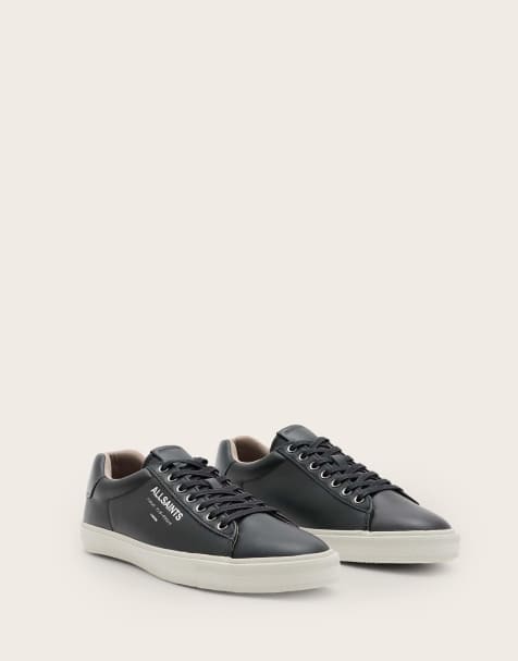 AllSaints - Underground leather - Lage sneakers in zwart - view 1