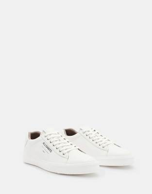 AllSaints - Underground - Leder-Sneaker in Weiß