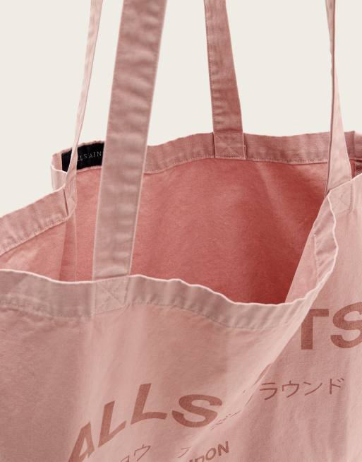 AllSaints - Underground - Lyserød totebag med logo, 3 af 4