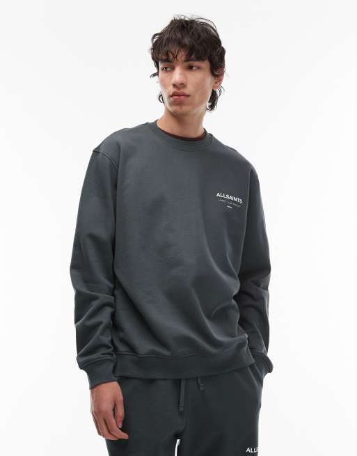 AllSaints – Underground – Niebieska bluza dresowa, 3 z 5