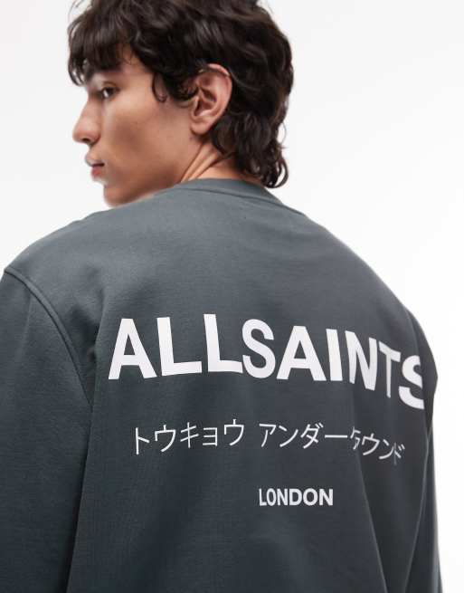 AllSaints – Underground – Niebieska bluza dresowa, 5 z 5