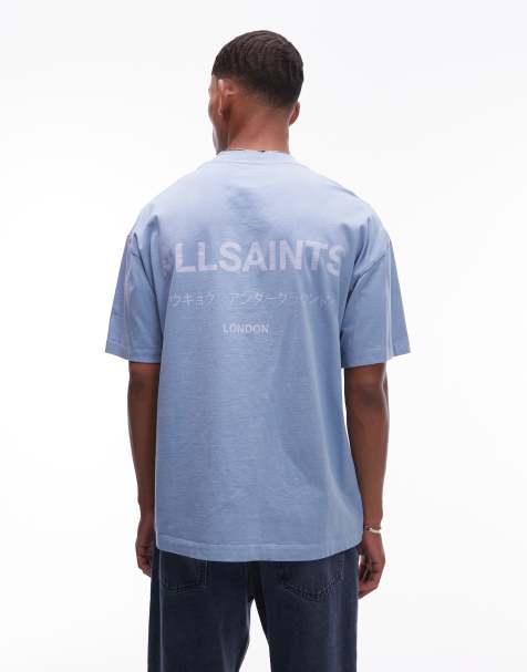 Allsaints underground t-shirt in bondi blue