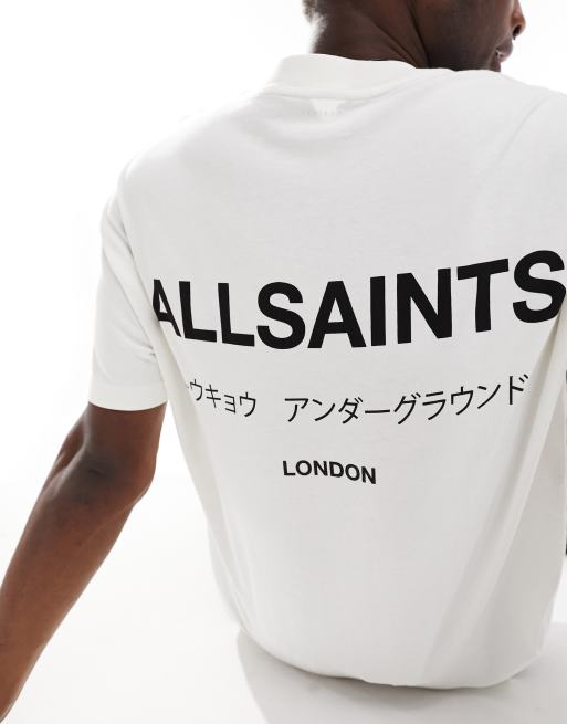 Allsaints Underground Oversized T Shirt I Hvid Asos