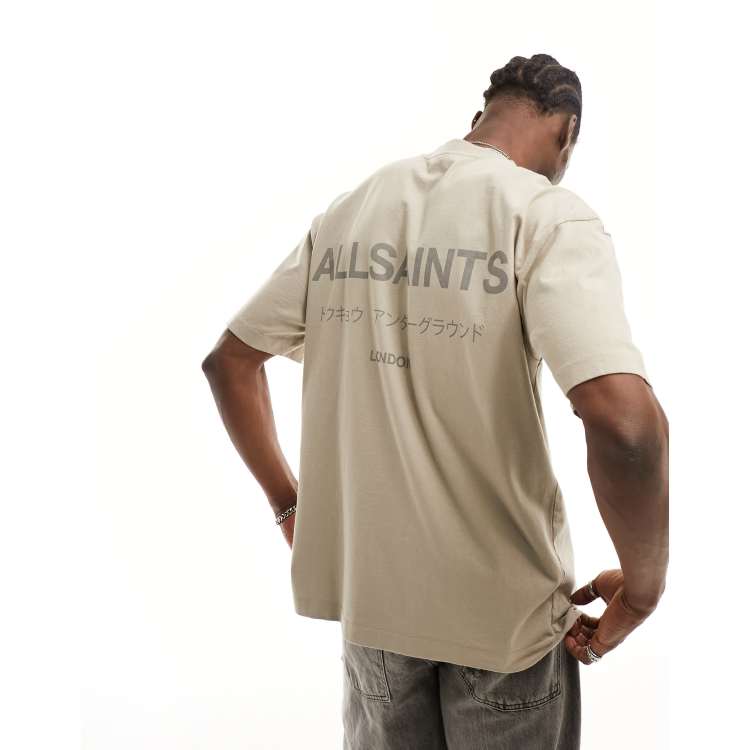 オールセインツ メンズ 長袖Tシャツ MK005D STONE TAUPE MARL 着後レビューでOFFクーポン特典】 All Saints オールセインツ