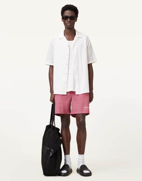 AllSaints - Underground - Short de bain - Rose - view 1