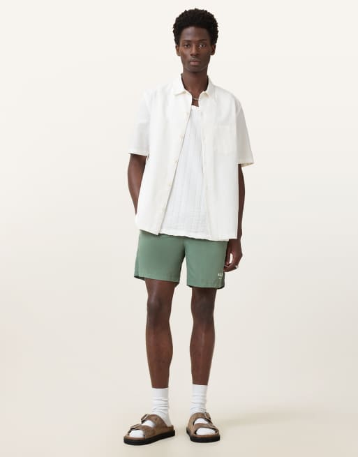 AllSaints - Underground - Short de bain - Vert île