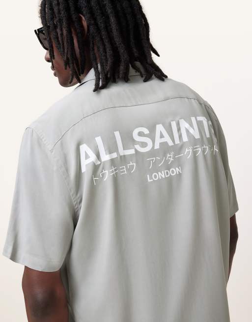 AllSaints - Underground SS - Overhemd in grijs