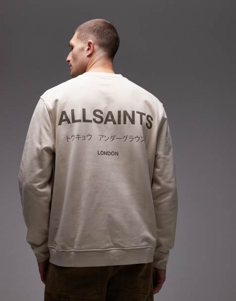 AllSaints - Underground - Sweat - Beige - view 1